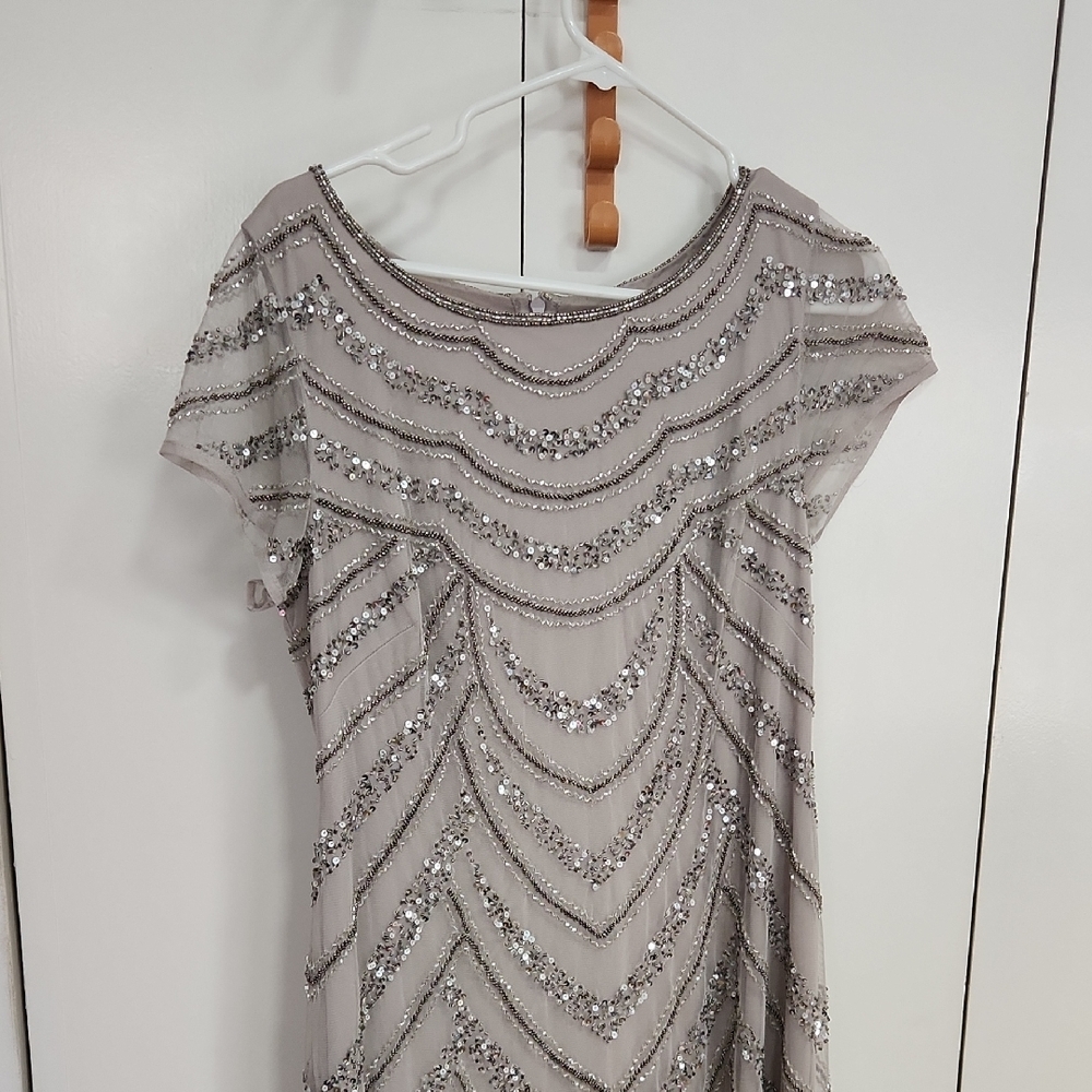 Adrianna Papell Women's Bead Dress Size 14